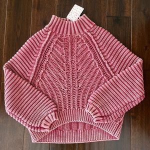NWT Free People Sweetheart Mock Neck Sweater